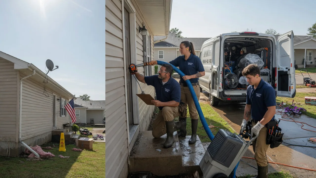 Ceiling Water Damage Restoration in Townsville, NC near me